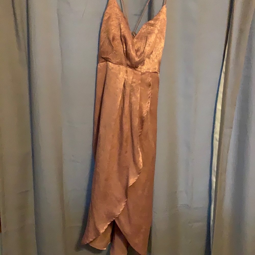 Tulip Hem Dress Medium Blush